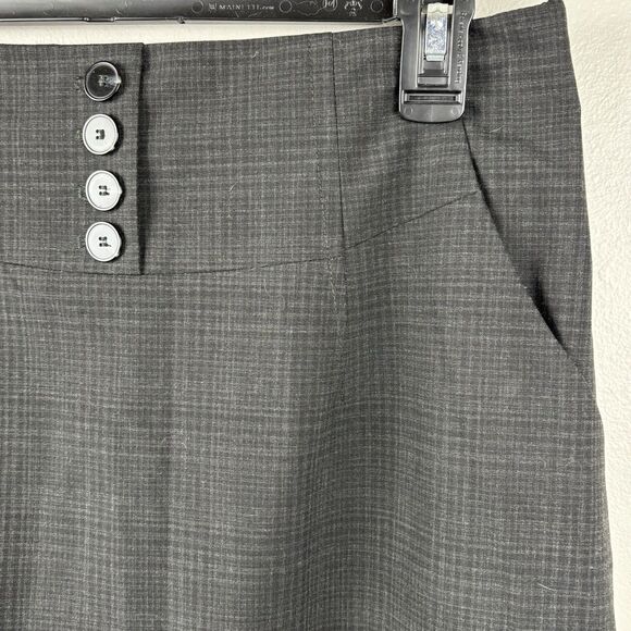 Halogen Classic Career Professional Pencil Skirt Women 10 Black Pocket Side Zip - Picture 3 of 10